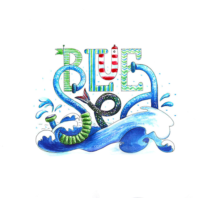 design draw unique lettering logo