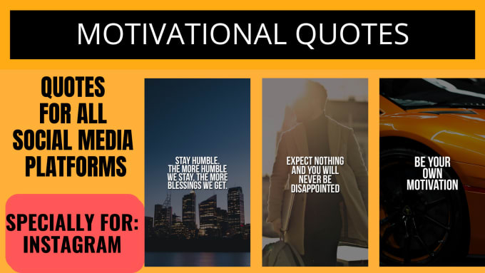 Design 600 motivational quotes for instagram by Vatsal1407 | Fiverr