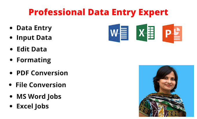 edit, type, retype, format, convert and input data