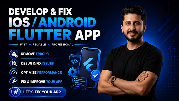 debug, remove error and fix your flutter app