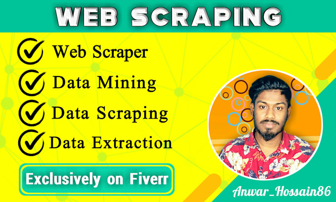 do web scraping, data mining, and data scraping from any website