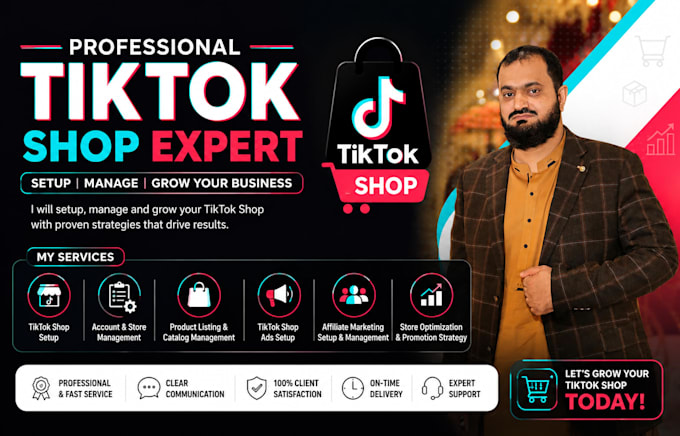 setup tiktok shop, manage tiktok shop, tiktok shop ads and affiliate marketing