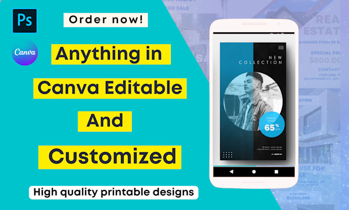 design anything in canva pro editable and lead magnet