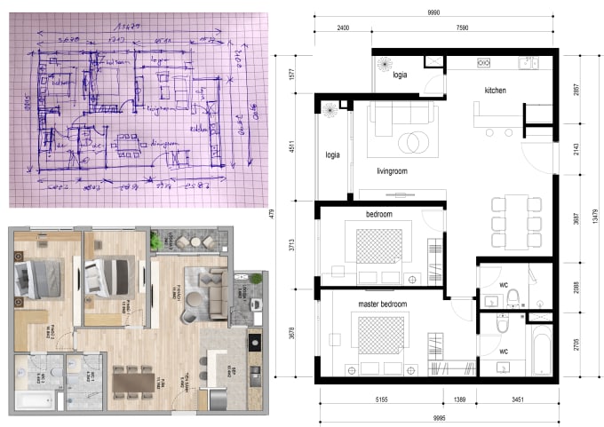 Với Autocad floor plan design, bạn có thể thiết kế căn phòng hoàn hảo giống như trong mơ! Xem ngay hình ảnh liên quan để khám phá về thiết kế này nhé.