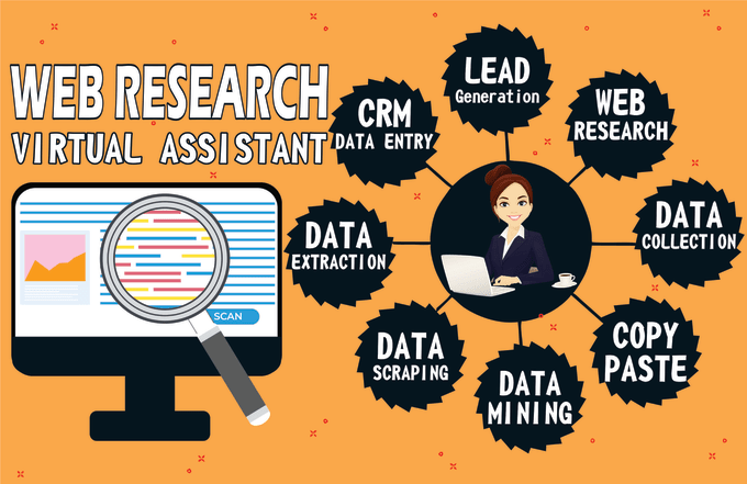 web research virtual assistant
