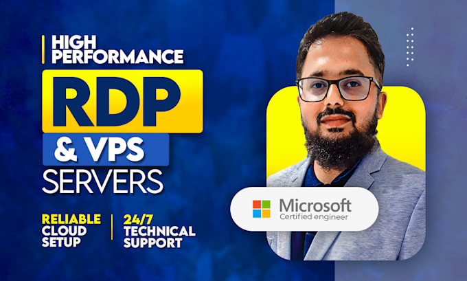 set up high speed rdp and vps servers with full support