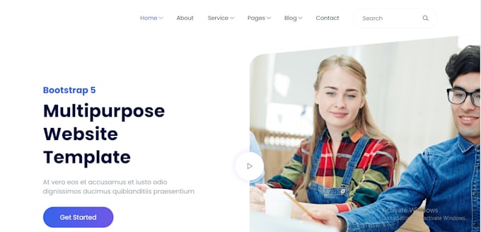 Develop or edit a responsive html css bootstrap website by Syedmohsin3 ...