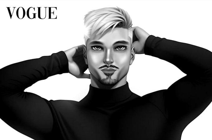draw semi realistic style of your orginal characters, fanarts, concept art
