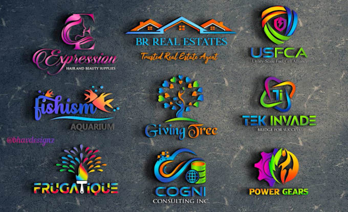 Do minimalist redesign versatile 3d business logo design by Bnmbnvine ...
