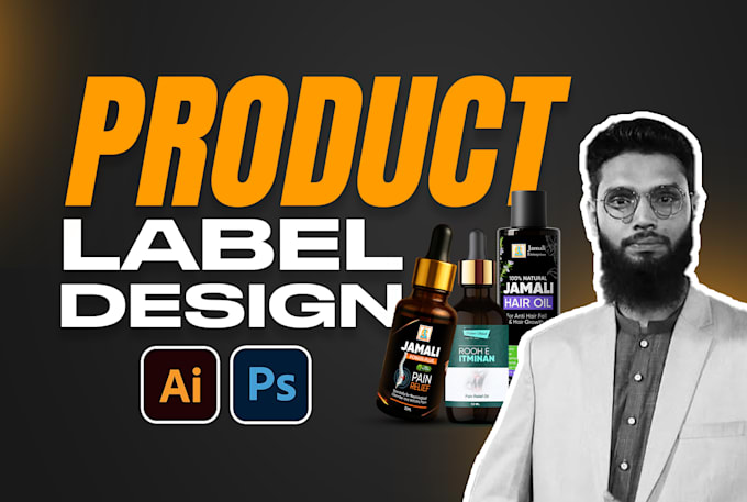 design premium product label, bottle label, and packaging design