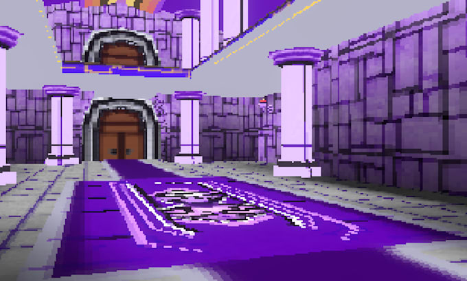 be creating ps1 and retro style 3d props and environments
