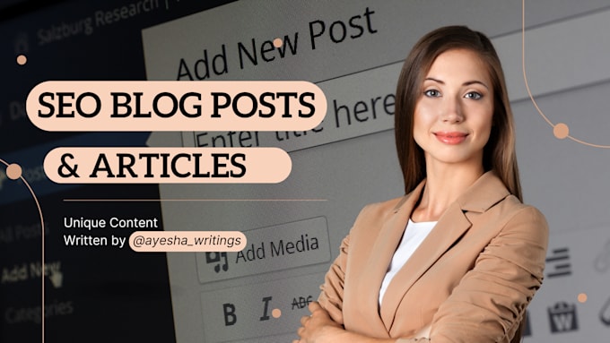 write high quality SEO blog posts and articles