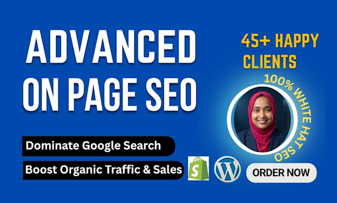 do advanced on page SEO for wordpress and shopify to rank higher