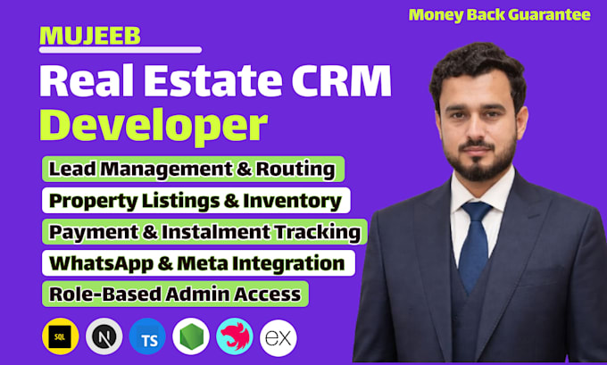 build a full stack real estate CRM or property management portal