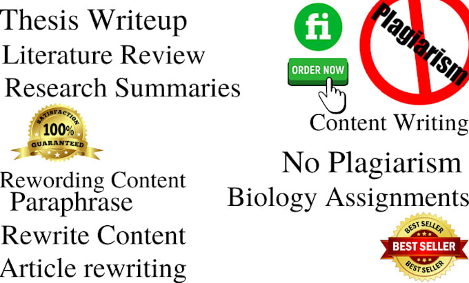 write research summaries, bioinformatics and biotechnlogy content