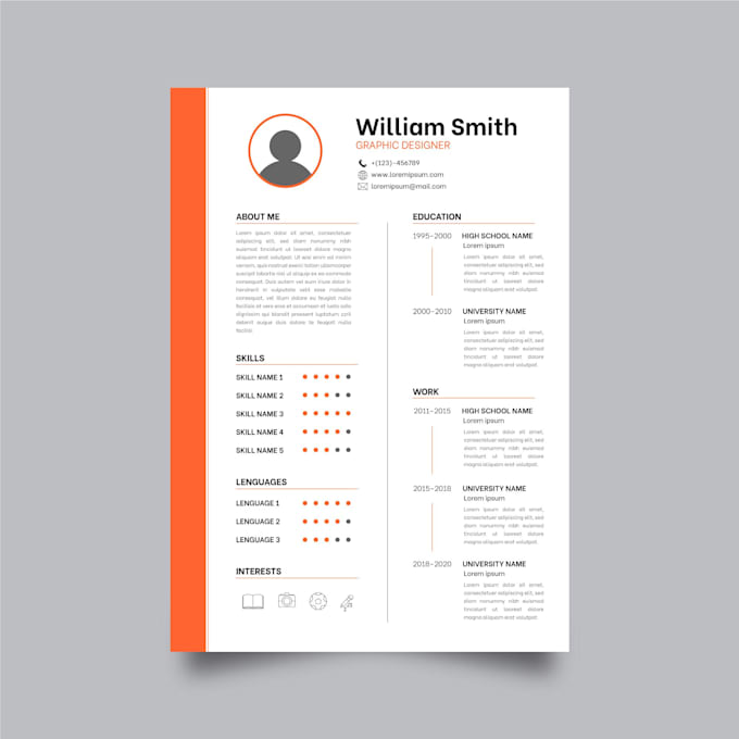 Write html , css , javascript nice cv resumes by Zaurfarrukh | Fiverr