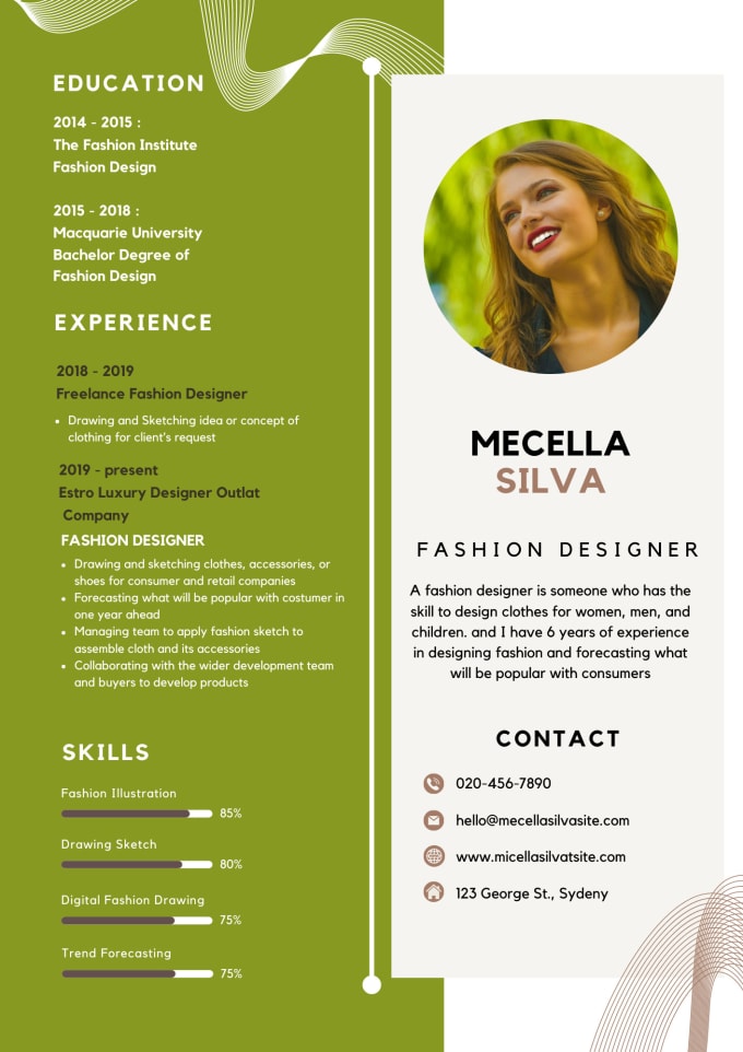 Do professional resume design or modern cv template by Nisali_samudika ...