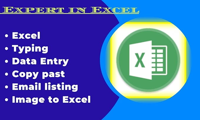find emails, image to excel, data scraping, excel data entry