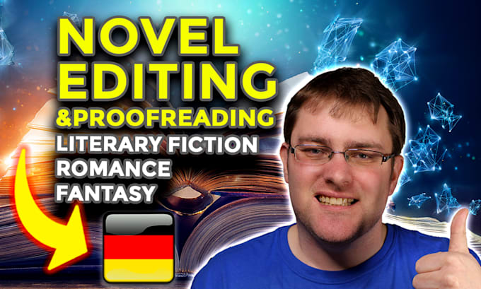 be your german novel editor for romance, fantasy, science fiction