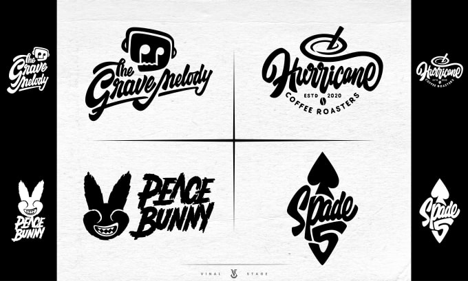 design custom hand drawn letter and typography logo