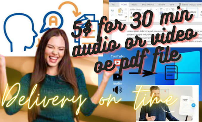do transcription typing job, dictations, edit documents