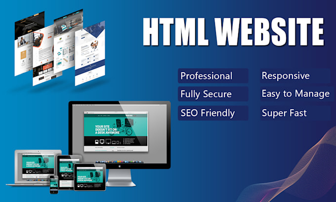 Edit, create html css website, design and develop by Akash_jayant | Fiverr