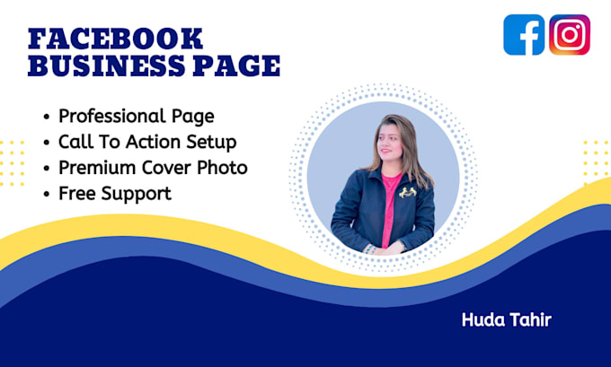 design facebook business page and instagram business account