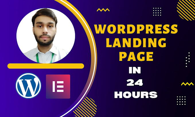 design wordpress landing page using elementor pro