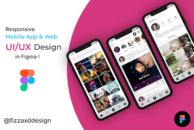 Design ux ui design of mobile app or website in figma by Fizzaxddesign ...