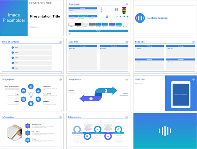 create professional business presentation