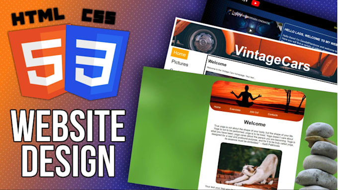 Create your website with html and css by Pk_web_creation | Fiverr
