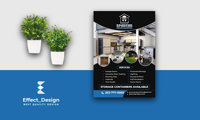 design roofing flyer for contractor business