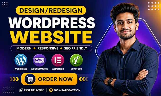 design redesign customize wordpress website as a full stack developer