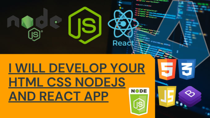 Do html css javascript react angular and node by Webappdev01 | Fiverr
