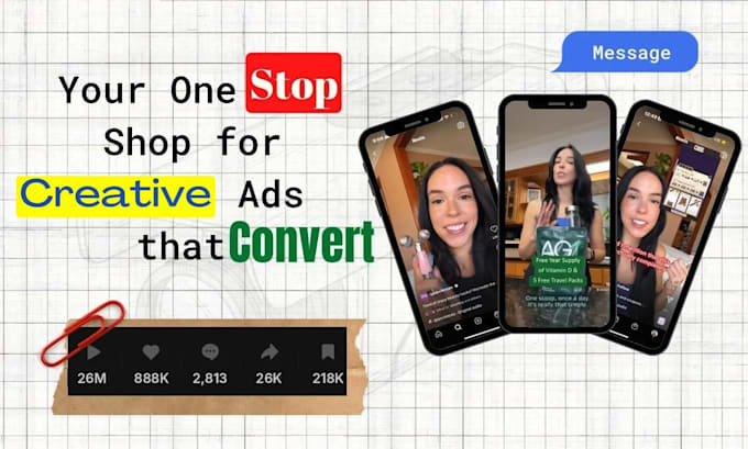 create high converting ugc video ads for tiktok, instagram reels and meta