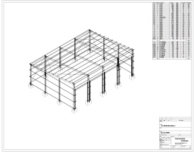 create steel fabrication drawings and design