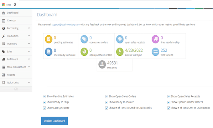 sos inventory setup, cleanup, reconciliation, operational audit services
