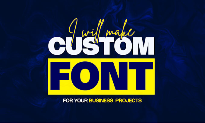 design custom font typography ttf otf files