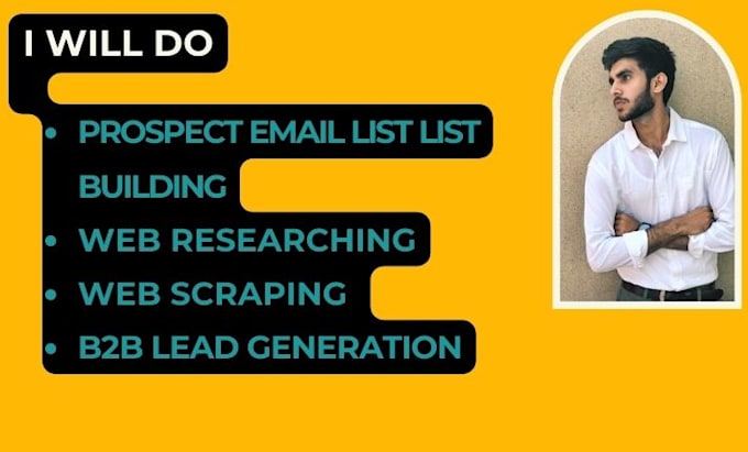 do prospect email list building, online researching, and email hunting