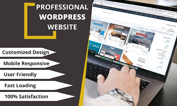 design responsive business website, ecommerce website or wordpress website