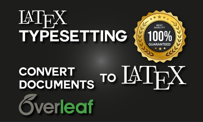 convert any document into PDF latex using overleaf