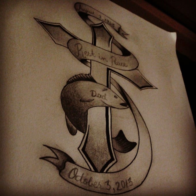 draw you a 5x5 custom made tattoo