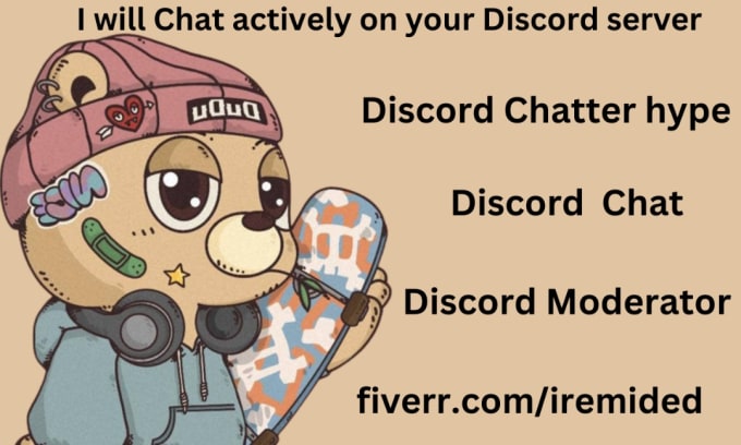 discord chat and hype project with chatters as moderator