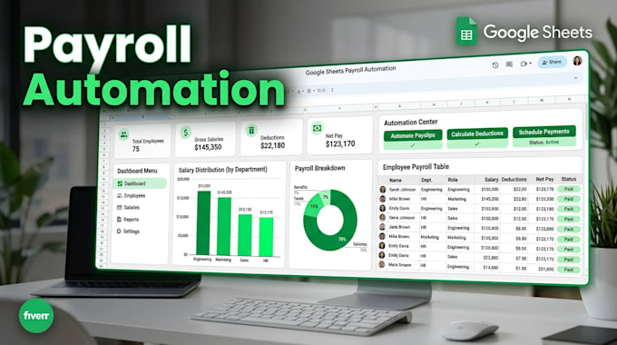 build a payroll management system in google sheets with automation