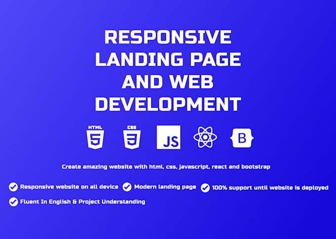 Create attractive landing page with html,css and javascript by ...