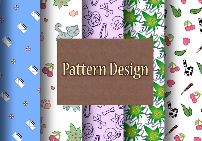 create a hand drawn seamless pattern