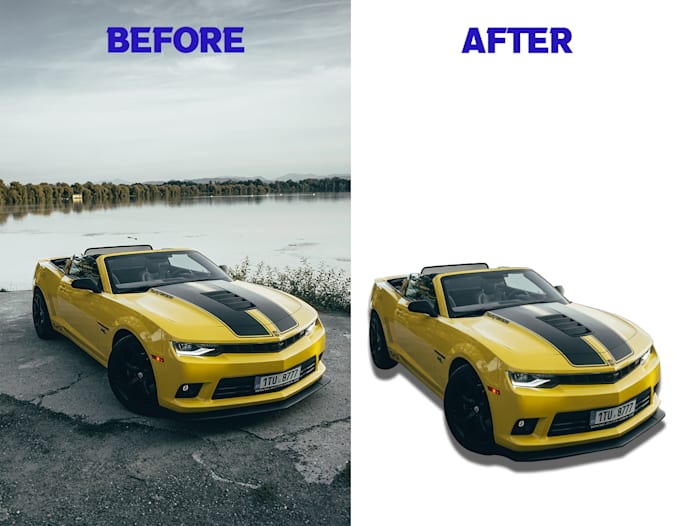 car photo editing replace background remove creating shadows