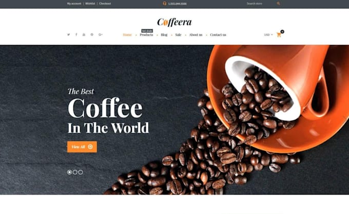 Design shopify store for coffee shop dropshipping shopify ...