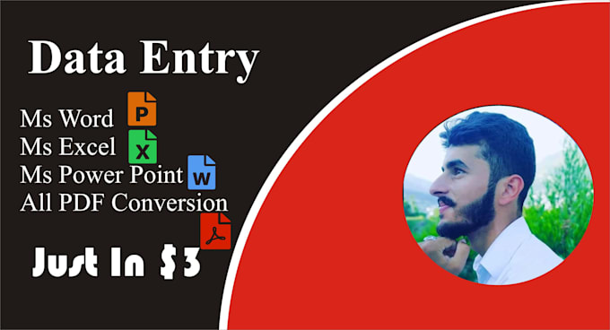 do data entry work in ms office word, excel, power point