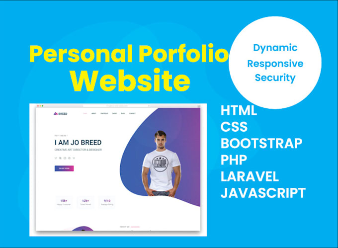 Create unique portfolio website with admin panel by Matrixaio | Fiverr